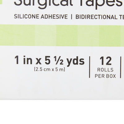 McKesson Silicone Medical Tape, 1 Inch x 5-1/2 Yard, Transparent, 1 Box of 12 (General Wound Care) - Img 4