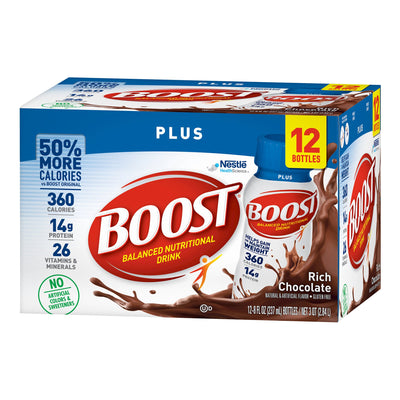 Boost® Plus Chocolate Oral Supplement, 8 oz. Bottle, 1 Case of 24 (Nutritionals) - Img 3