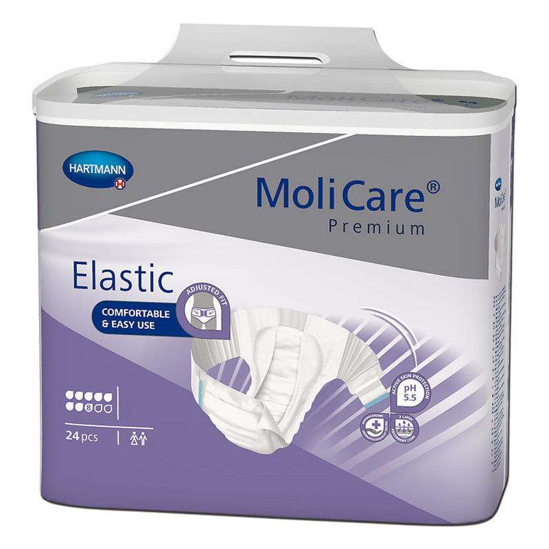 MoliCare® Premium Elastic Incontinence Brief, 8D, X-Large, 1 Case of 56 () - Img 1