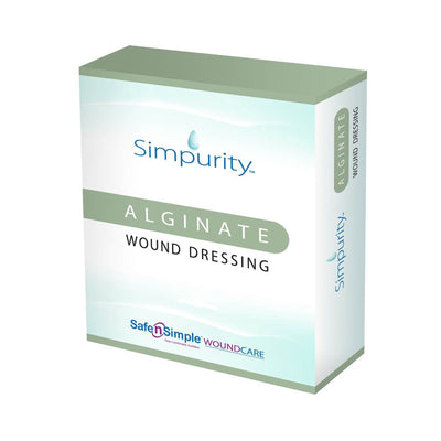Simpurity™ Alginate Dressing, 2 x 2 Inch, 1 Case of 160 (Advanced Wound Care) - Img 1