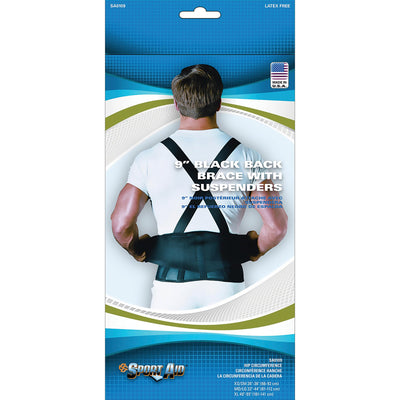 Sport-Aid™ Worker Back Support with Suspenders, Medium / Large, 1 Each (Immobilizers, Splints and Supports) - Img 1