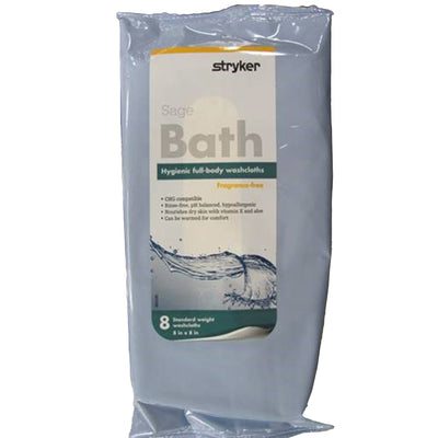 Sage® Products Bath Wipe, 8 per Pack, 1 Pack of 8 (Skin Care) - Img 1