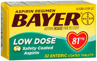 Bayer® Low Dose Aspirin, 1 Bottle (Over the Counter) - Img 1