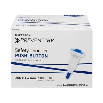 McKesson Prevent® Safety Lancet, 25 Gauge, 1 Box of 100 (Diabetes Monitoring) - Img 5