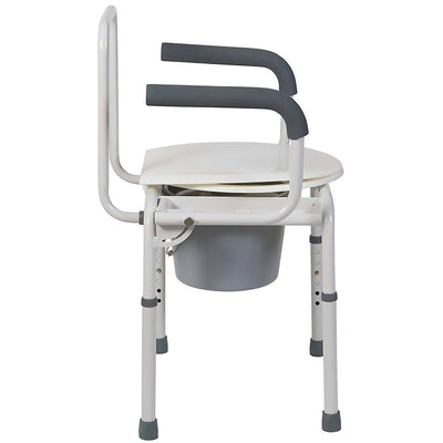 Mabis® Drop-Arm Steel Commode, 1 Each (Commode / Shower Chairs) - Img 7