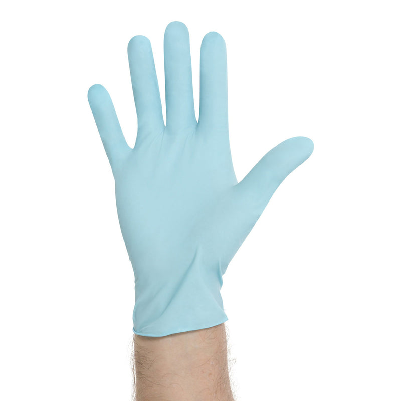 Blue Nitrile® Exam Glove, Medium, Blue, 1 Box of 100 () - Img 3