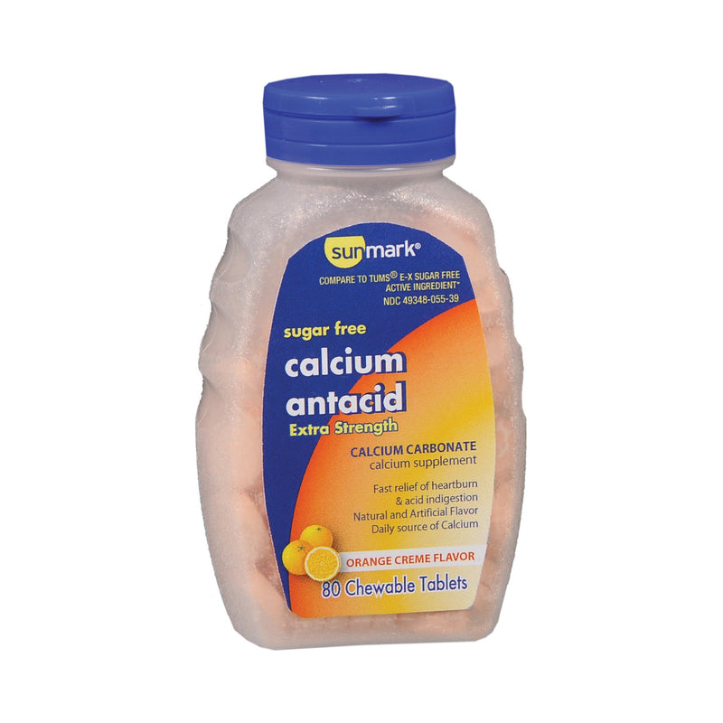 sunmark® Calcium Carbonate / Calcium Antacid, 1 Bottle (Over the Counter) - Img 1