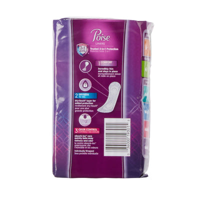 Poise Bladder Control Pads, Light Absorbency, Regular Length, 7.5", Adult, Female, Disposable, 1 Case of 208 () - Img 2