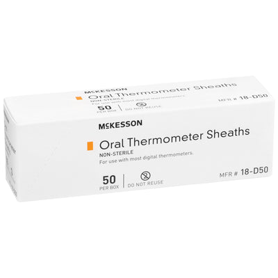 McKesson Digital Oral Thermometer Sheath, 1 Box of 50 (Thermometers) - Img 2