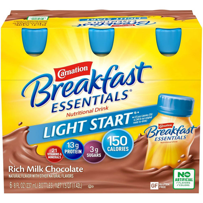 Carnation Breakfast Essentials® Light Start® Chocolate Oral Supplement, 8 oz. Bottle, 1 Case of 24 (Nutritionals) - Img 5