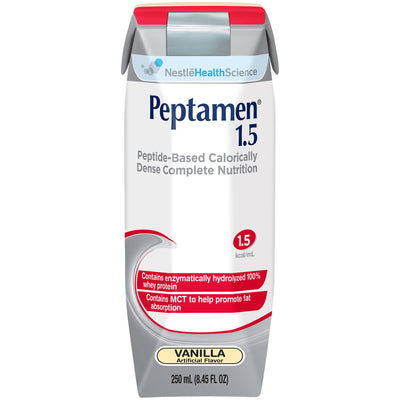 Peptamen® 1.5 Vanilla Oral Supplement, 250 mL Carton, 1 Case of 24 (Nutritionals) - Img 1