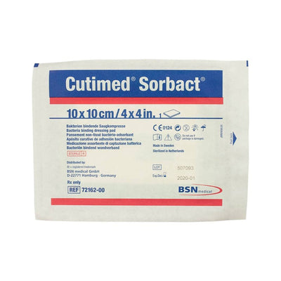 Cutimed® Sorbact® Antimicrobial Dressing, 4 x 4 Inch, 1 Box of 40 () - Img 1