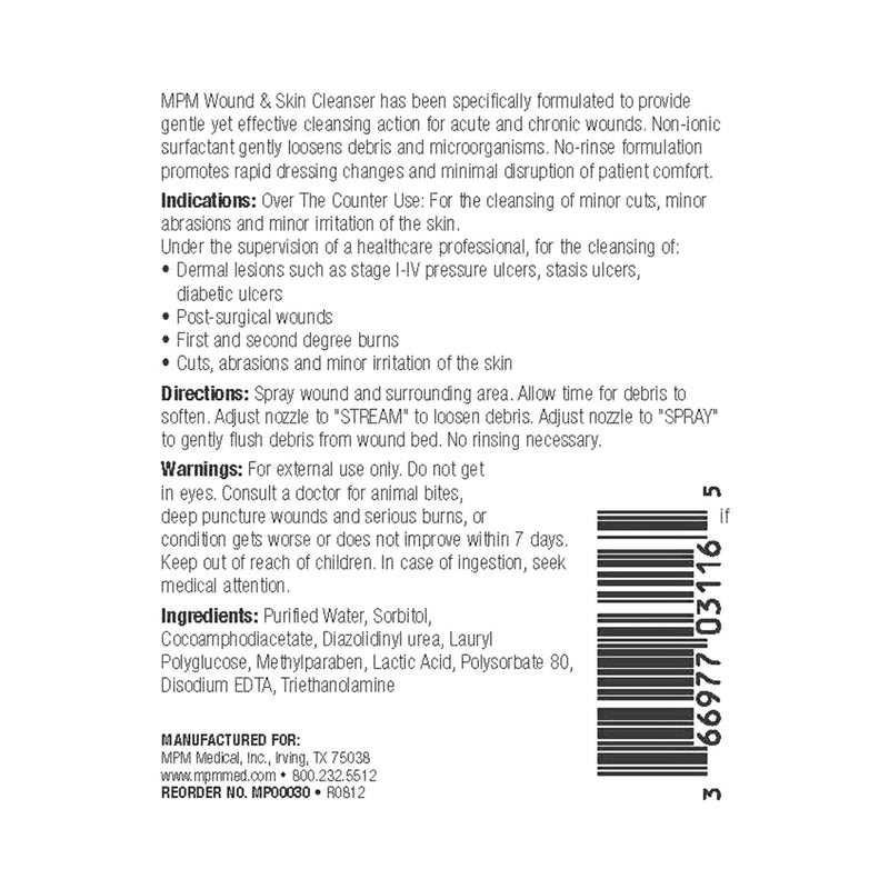 MPM Wound Cleanser, 16 oz., 1 Each () - Img 3