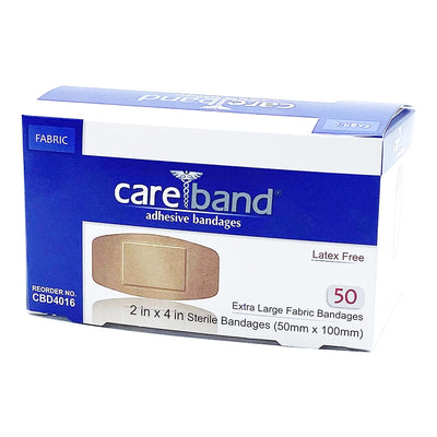 Careband™ Tan Adhesive Strip, 2 x 4 Inch, 1 Case of 12 (General Wound Care) - Img 1