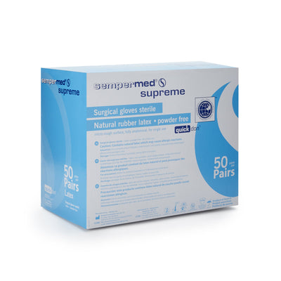 Sempermed® Supreme Latex Surgical Glove, Size 8, Ivory, 1 Case of 300 () - Img 2