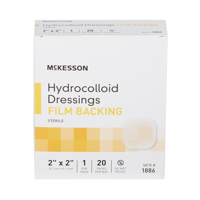 McKesson Hydrocolloid Dressing, 2 x 2 Inch, 1 Box of 20 (Advanced Wound Care) - Img 2