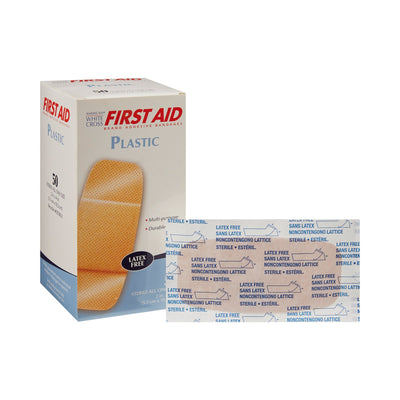 American® White Cross First Aid Adhesive Strip, 2 x 4 Inch, 1 Each (General Wound Care) - Img 1