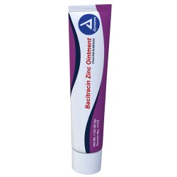 dynarex Bacitracin Zinc First Aid Antibiotic, 1 oz. Tube, 1 Case of 72 (Over the Counter) - Img 1