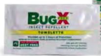 BUGX, TOWELETTE DEET FREE (25/BX 4BX/CS) (Over the Counter) - Img 1