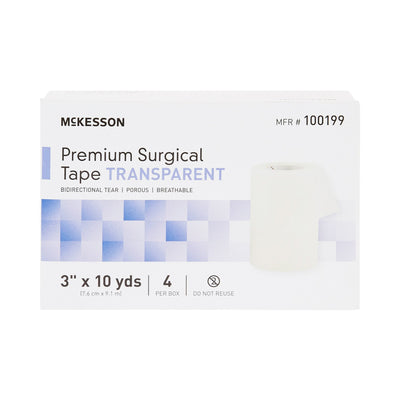 McKesson Paper Medical Tape, 1/2 Inch x 10 Yard, White, 1 Case of 240