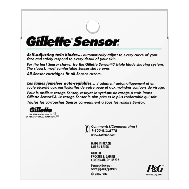 CARTRIDGE, GILETTE SENSOR F/RAZOR (10/BX) (Hair Removal) - Img 2