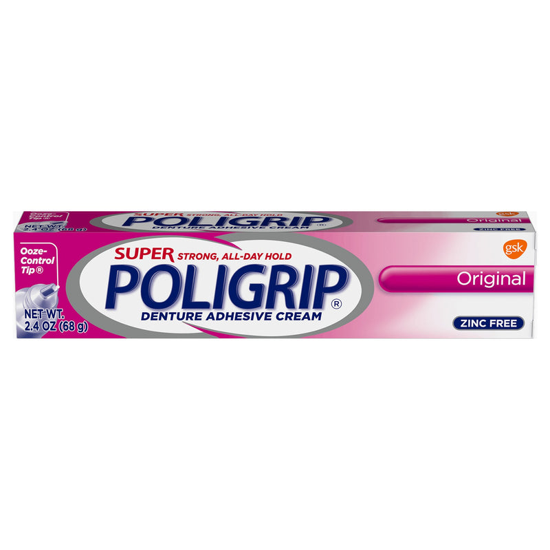 Super Poligrip® Original Denture Adhesive Cream, 2.4 oz Tube, 1 Each (Mouth Care) - Img 1