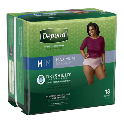 Depend® FIT-FLEX® Womens Absorbent Underwear, Medium, Tan, 1 Case of 36 () - Img 3