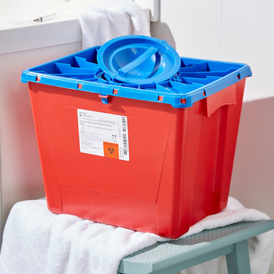 McKesson Prevent® Sharps Container, 8 Gallon, 13-1/2 x 17-3/10 x 13 Inch, 1 Case of 9 () - Img 6