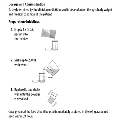 S.O.S. 20 Neutral Flavor Carbohydrate Oral Supplement, 42 Gram Packet, 1 Each (Nutritionals) - Img 2