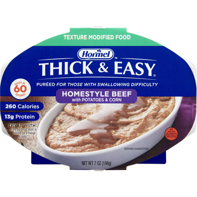 Thick & Easy® Beef with Potatoes and Corn Thickened Food, 7-ounce Tray, 1 Case of 7 (Nutritionals) - Img 1