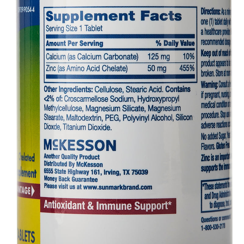 sunmark® Zinc Mineral Supplement, 1 Bottle (Over the Counter) - Img 7