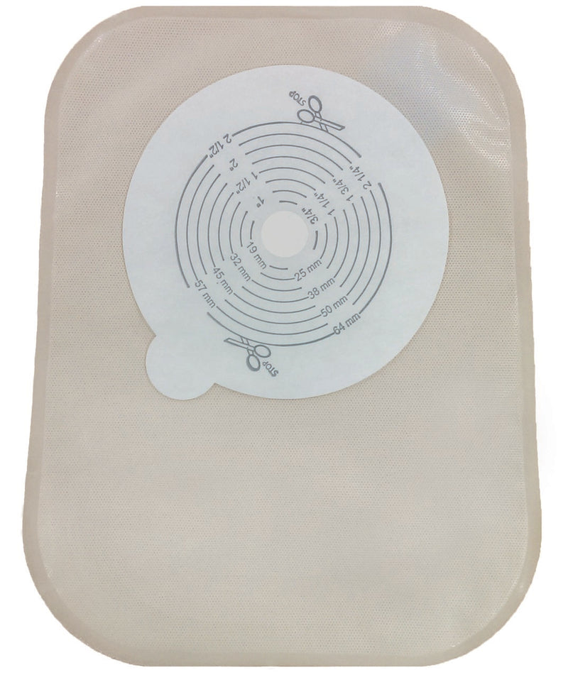 Securi-T™ One-Piece Closed End Opaque Filtered Ostomy Pouch, 8 Inch Length, 1/2 to 2½ Inch Stoma, 1 Box of 30 (Ostomy Pouches) - Img 1