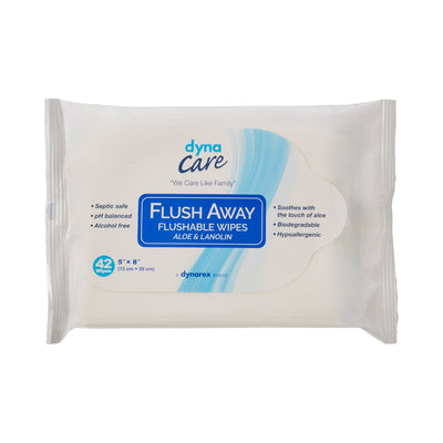 dynarex® Scented Flushable Wipes, Soft Pack, 1 Box (Skin Care) - Img 1