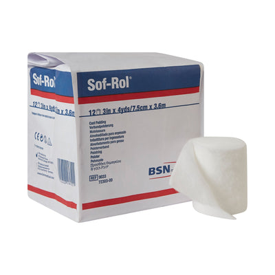 Sof-Rol® White Rayon Cast Padding, 3 Inch x 4 Yard, 1 Each (Casting) - Img 1