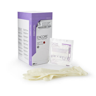 Encore® Latex Textured Surgical Glove, Size 7.5, Ivory, 1 Each () - Img 1