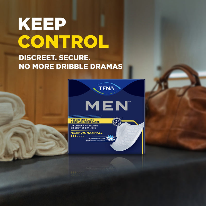 TENA Men Moderate Guards, Bladder Control Pad, 1 Bag of 20 () - Img 7