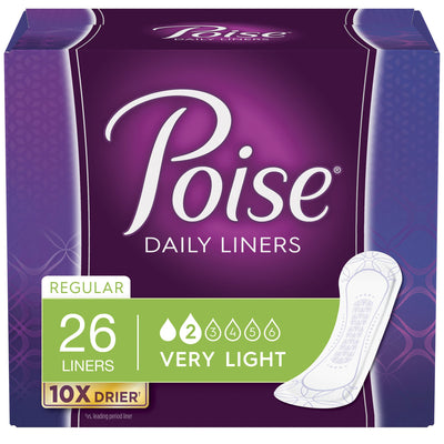 Poise Bladder Control Pads, Light Absorbency, Regular Length, 7.5", Adult, Female, Disposable, 1 Pack of 26 () - Img 4