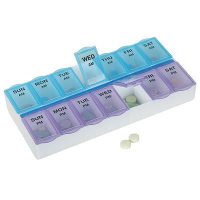 Ezy Dose® Pill Organizer, 5/8 x 1-1/4 x 7-1/4 Inch, 1 Each (Pharmacy Supplies) - Img 1
