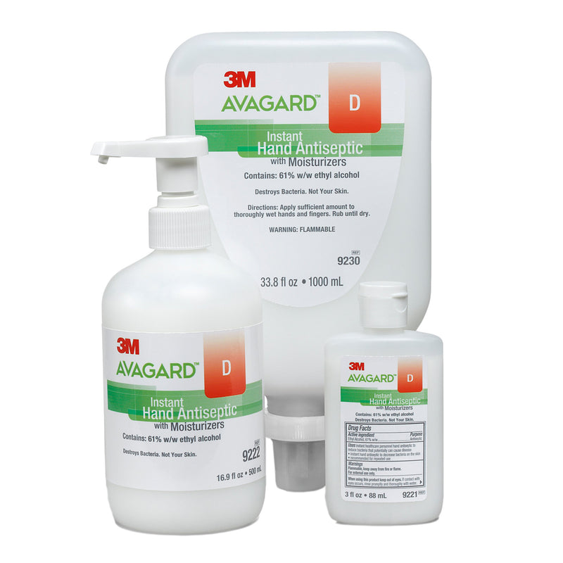 3M Avagard D Hand Antiseptic, 16 oz, Pump Bottle, 1 Each (Skin Care) - Img 3