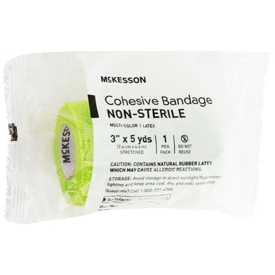 McKesson Self-adherent Closure Cohesive Bandage, 3 Inch x 5 Yard, 1 Case of 24