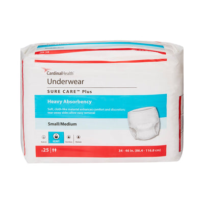 Sure Care™ Plus Heavy Absorbent Underwear, Medium, 1 Bag of 25 () - Img 2