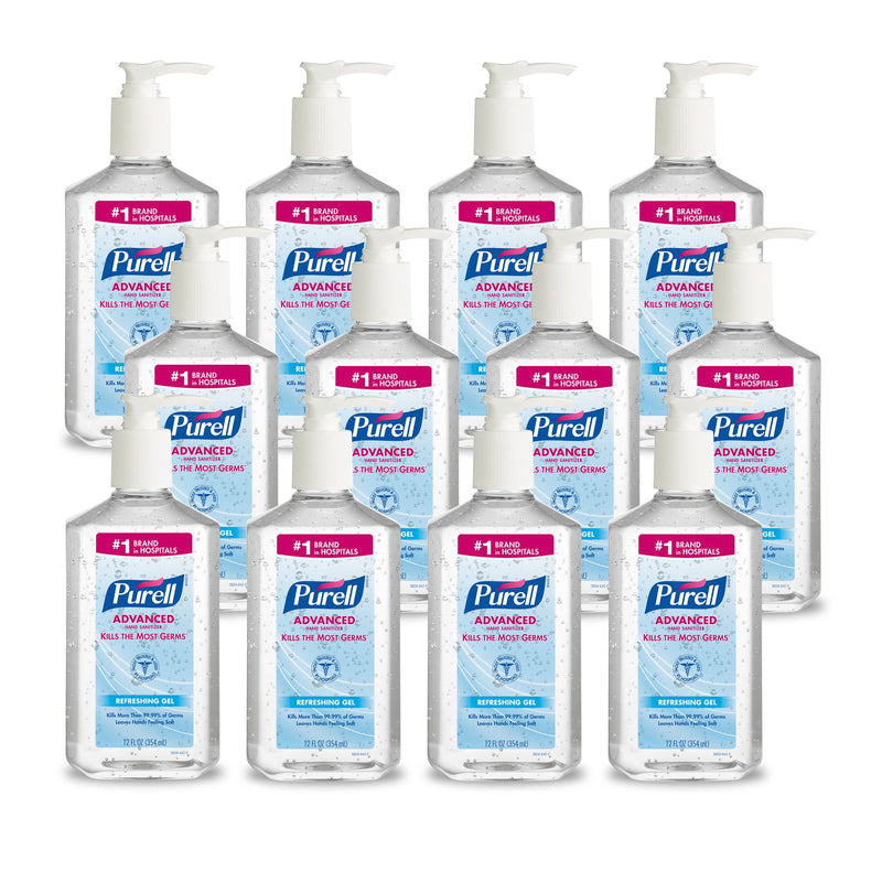 Purell Advanced Hand Sanitizer 12 Oz. Ethyl Alcohol Gel Table Top Pump Bottle, 1 Each (Skin Care) - Img 6