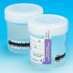 Globe Scientific Specimen Container with Temperature Strip, 90 mL, 1 Case of 300 (Specimen Collection) - Img 1