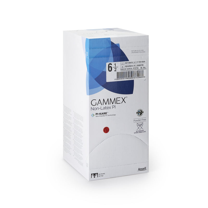 Gammex® Non-Latex PI Polyisoprene Surgical Glove, Size 6.5, White, 1 Box of 50 () - Img 2