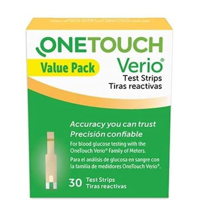 STRIP, TEST BLD GLUCOSE VERIO ONE TOUCH (30/EA) (Diabetes Monitoring) - Img 1