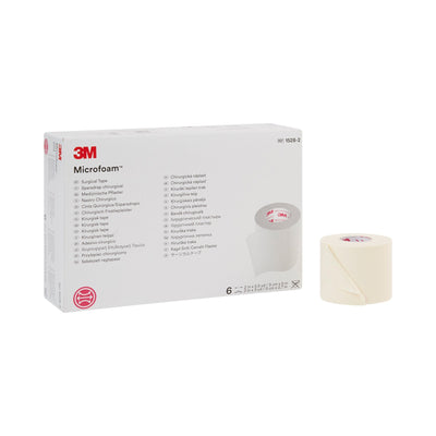 3M™ Microfoam™ Foam / Acrylic Adhesive Medical Tape, 2 Inch x 5-1/2 Yard, White, 1 Case of 36 (General Wound Care) - Img 1