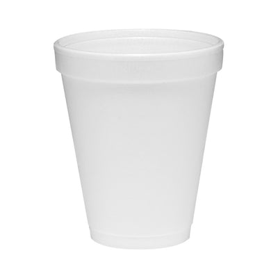 Dart® Drinking Cup, White, Styrofoam, Disposable, 10 oz, 1 Case of 1000 (Drinking Utensils) - Img 1
