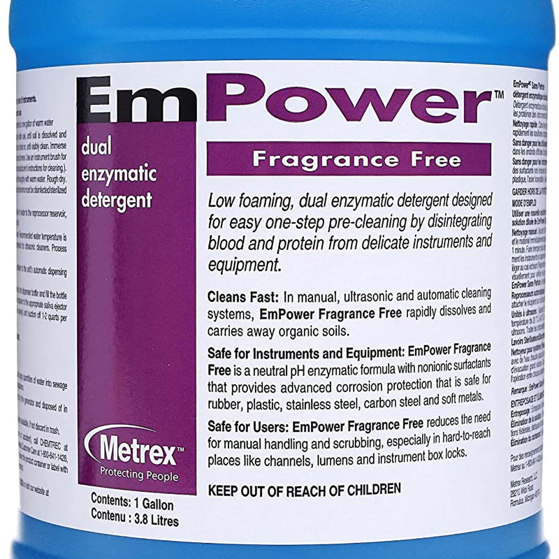 EmPower® Fragrance Free Dual Enzymatic Instrument Detergent / Presoak, 1 Case of 4 (Cleaners and Solutions) - Img 3