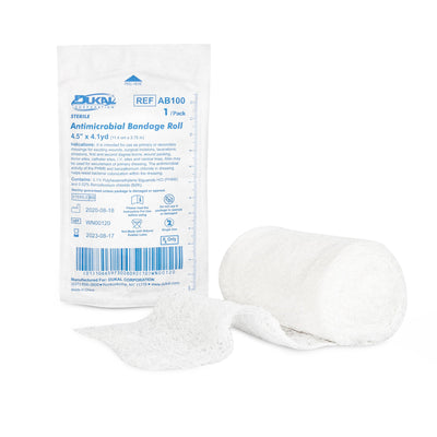 Sterile Antimicrobial Conforming Bandage, 4 Inch x 4-1/10 Yard, 1 Pack (General Wound Care) - Img 1