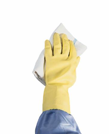Ansell Flock Lined Latex Utility Glove, Large, Yellow, 1 Each (Utility Gloves) - Img 1